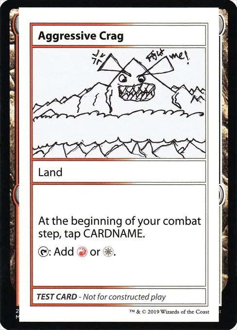 Aggressive Crag · Mystery Booster Playtest Cards 2021 112/121