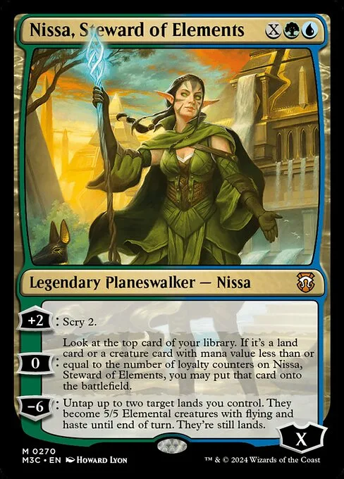 Nissa, Steward of Elements · Modern Horizons 3 Commander 270/398