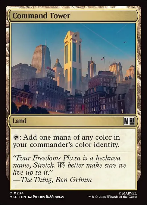 Command Tower · Marvel Super Heroes Commander 234/9