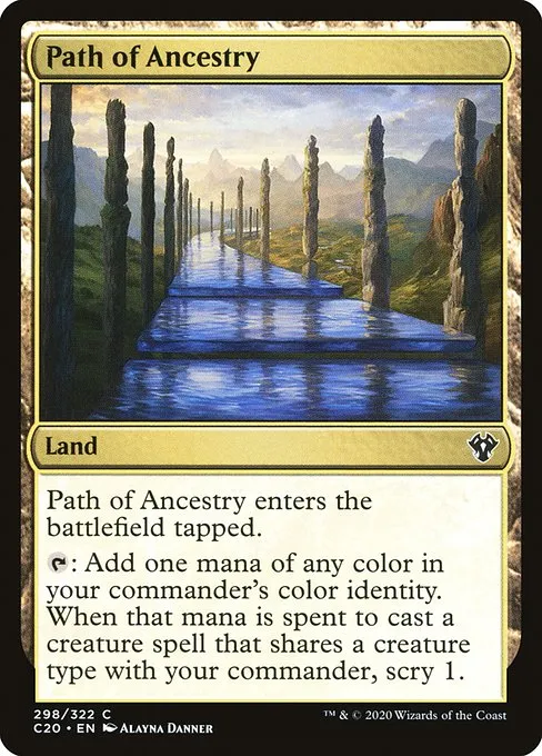 Path of Ancestry · Commander 2020 298/322