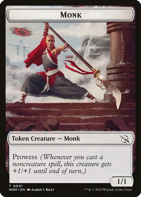 Monk · March of the Machine Tokens 1/23