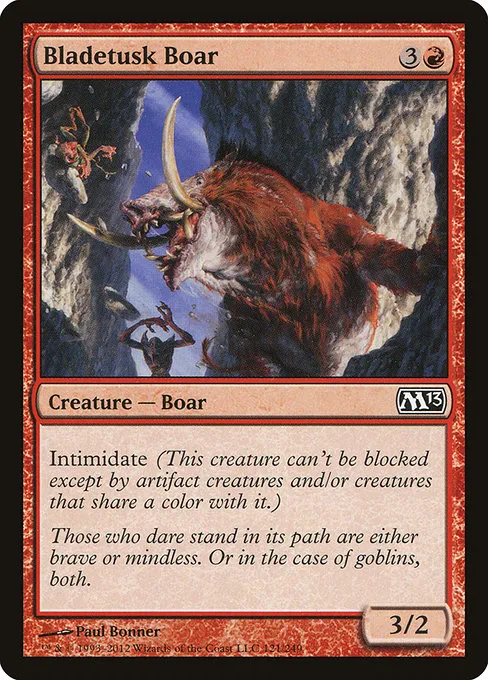 Bladetusk Boar · Magic 2013 121/249
