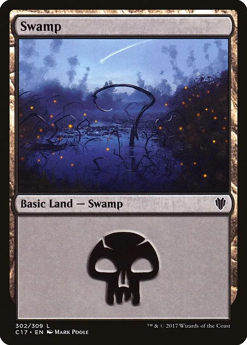Swamp · Commander 2017 302/309