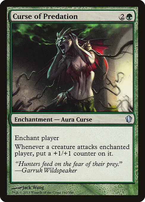 Curse of Predation · Commander 2013 140/356