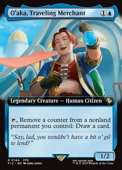 O'aka, Traveling Merchant · Final Fantasy Commander 144/486