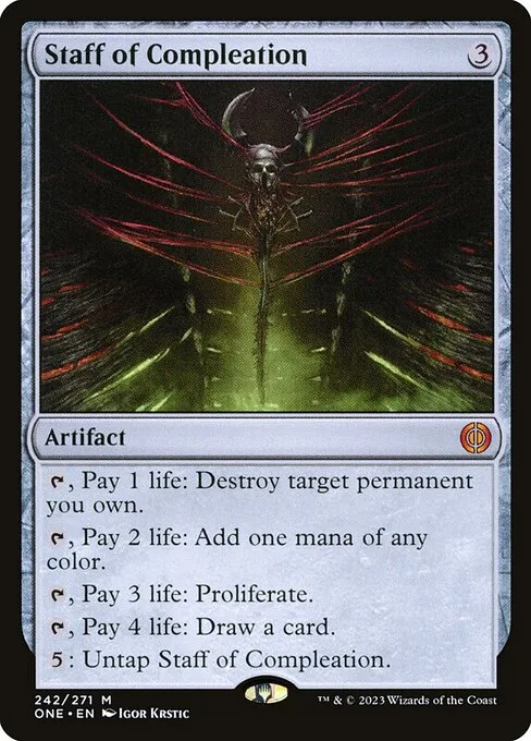 Staff of Compleation · Phyrexia: All Will Be One 242/479