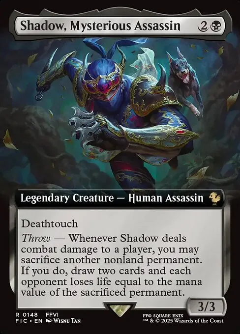 Shadow, Mysterious Assassin · Final Fantasy Commander 148/486