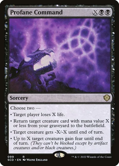 Profane Command · Starter Commander Decks 99/352