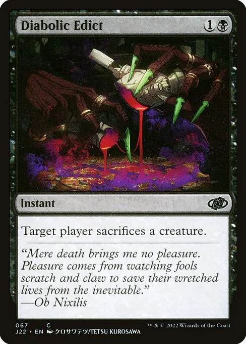 Diabolic Edict · Jumpstart 2022 67/835