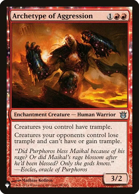 Archetype of Aggression · The List BNG-88/5050