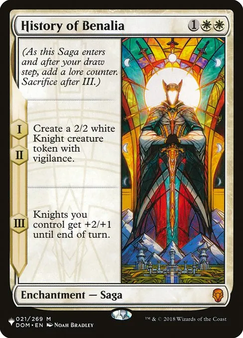 History of Benalia · The List DOM-21/5050