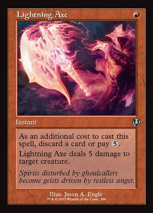 Lightning Axe · Innistrad Remastered 398/495