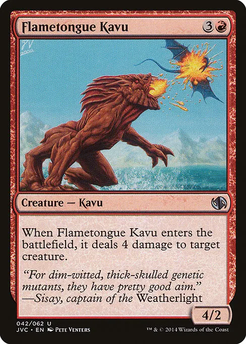 Flametongue Kavu · Duel Decks Anthology: Jace vs. Chandra 42/62