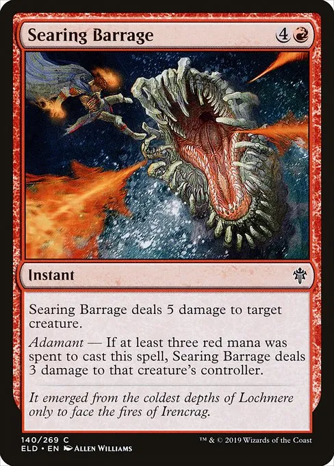 Searing Barrage · Throne of Eldraine 140/398