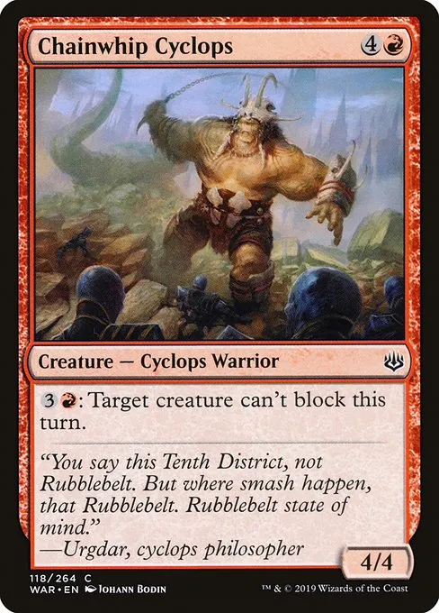 Chainwhip Cyclops · War of the Spark 118/312
