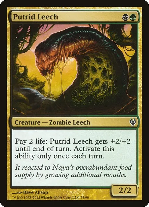 Putrid Leech · Duel Decks: Izzet vs. Golgari 53/90