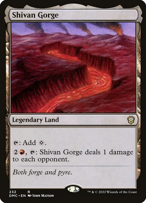 Shivan Gorge · Dominaria United Commander 232/240