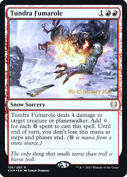 Tundra Fumarole · Kaldheim Promos 156s/158