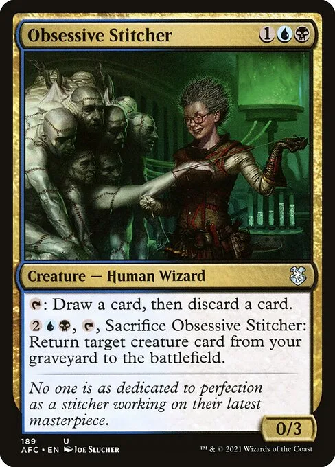 Obsessive Stitcher · Forgotten Realms Commander 189/331