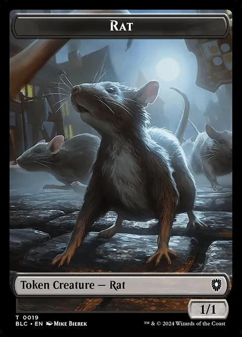 Rat · Bloomburrow Commander Tokens 19/41