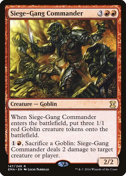 Siege-Gang Commander · Eternal Masters 147/249
