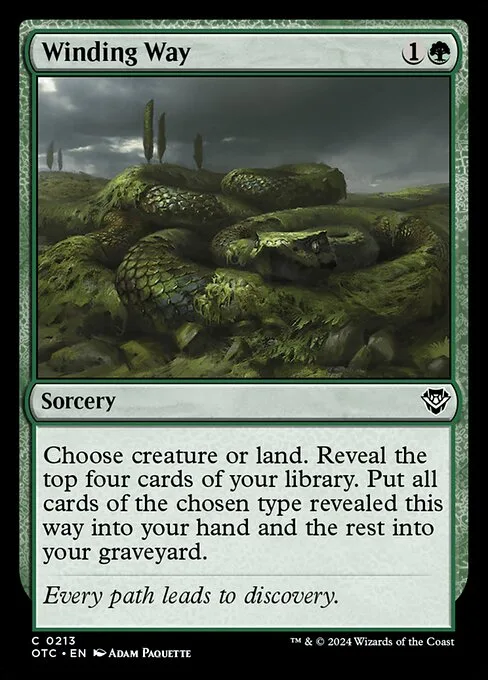 Winding Way · Outlaws of Thunder Junction Commander 213/342