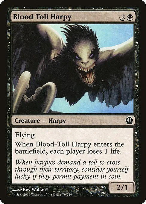Blood-Toll Harpy · Theros 79/249