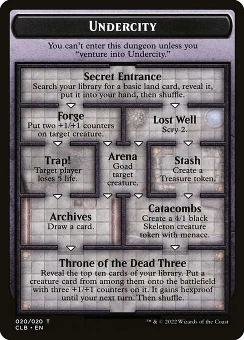 Undercity // The Initiative · Battle for Baldur's Gate Oversized Cards 20/1