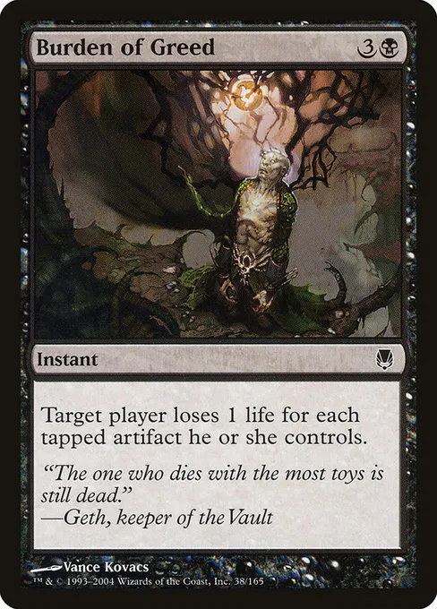 Burden of Greed · Darksteel 38/165