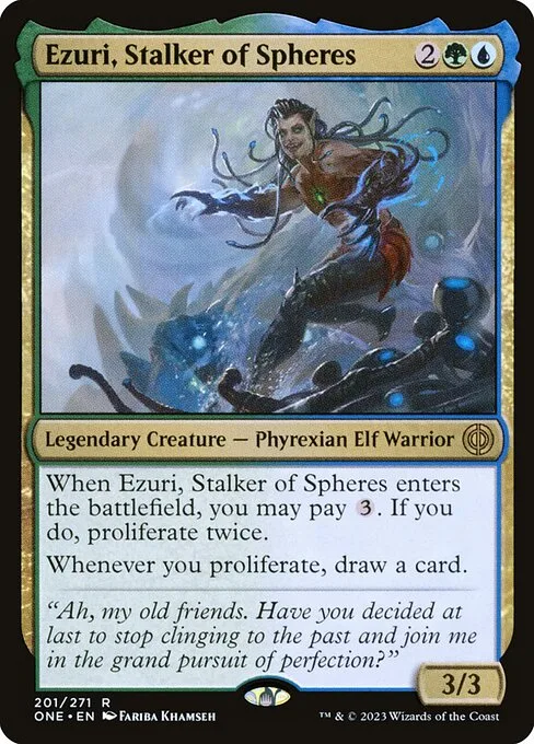 Ezuri, Stalker of Spheres · Phyrexia: All Will Be One 201/479