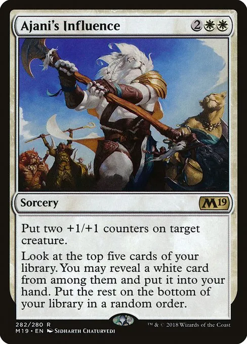 Ajani's Influence · Core Set 2019 282/314