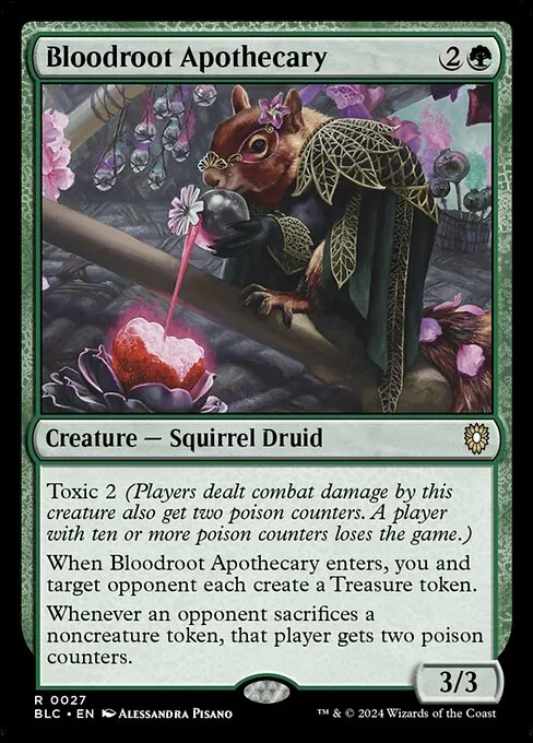 Bloodroot Apothecary · Bloomburrow Commander 27/356