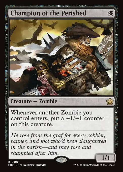 Champion of the Perished · Foundations Commander 91/3