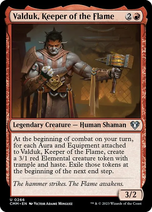 Valduk, Keeper of the Flame · Commander Masters 266/1067