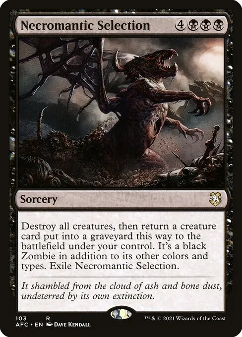 Necromantic Selection · Forgotten Realms Commander 103/331