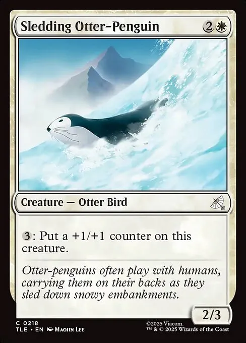 Sledding Otter-Penguin · Avatar: The Last Airbender Eternal 218/317