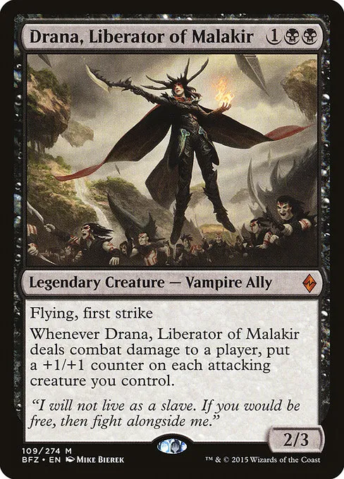Drana, Liberator of Malakir · Battle for Zendikar 109/299