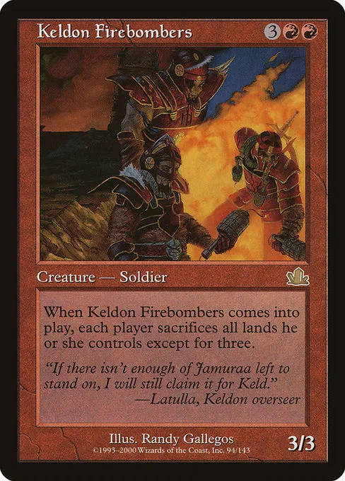 Keldon Firebombers · Prophecy 94/144