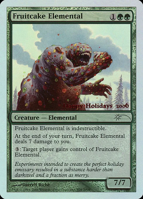 Fruitcake Elemental · Happy Holidays 6/23