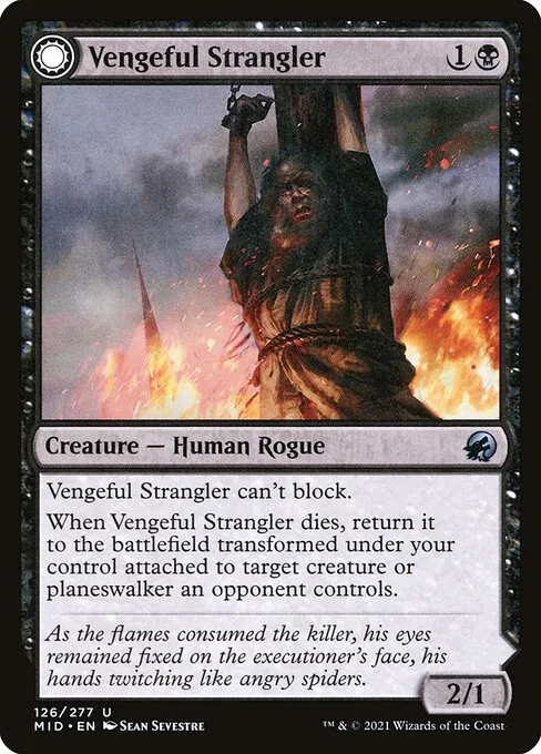 Vengeful Strangler // Strangling Grasp · Innistrad: Midnight Hunt 126/399