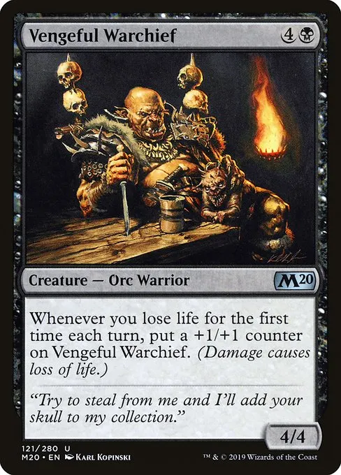 Vengeful Warchief · Core Set 2020 121/346