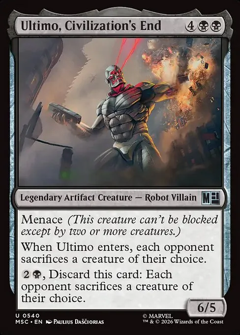 Ultimo, Civilization's End · Marvel Super Heroes Commander 540/9