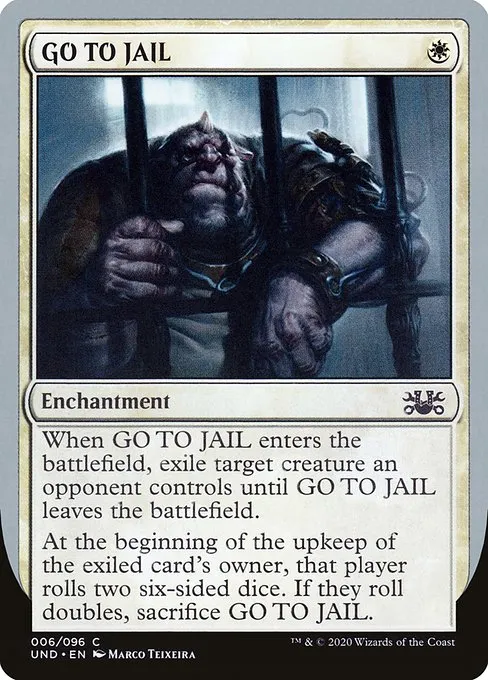 GO TO JAIL · Unsanctioned 6/96