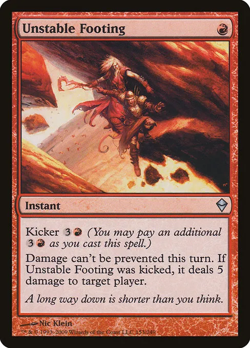 Unstable Footing · Zendikar 153/269