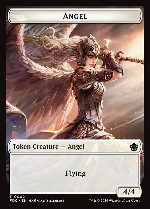 Angel · Foundations Commander Tokens 2/17
