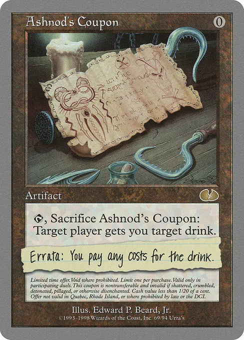 Ashnod's Coupon · Unglued 69/88