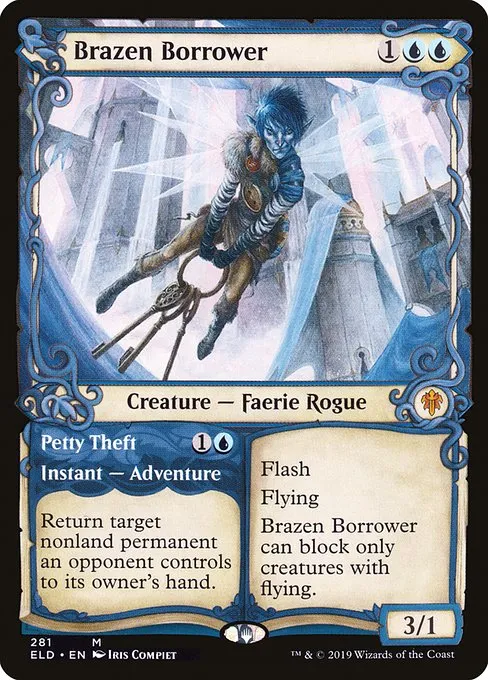 Brazen Borrower // Petty Theft · Throne of Eldraine 281/398