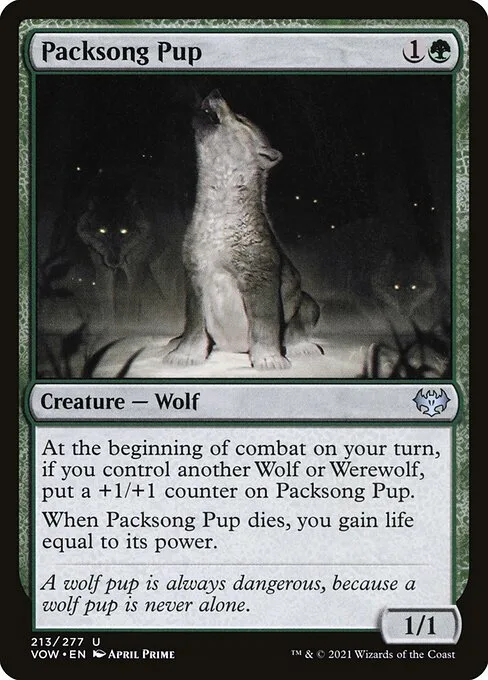 Packsong Pup · Innistrad: Crimson Vow 213/423