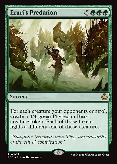 Ezuri's Predation · Foundations Commander 203/3