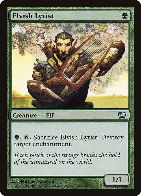 Elvish Lyrist · Eighth Edition 242★/711
